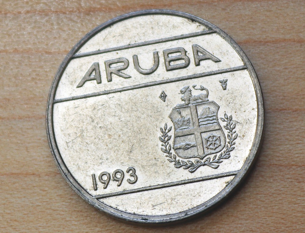 1993 Aruba 25 Cents
