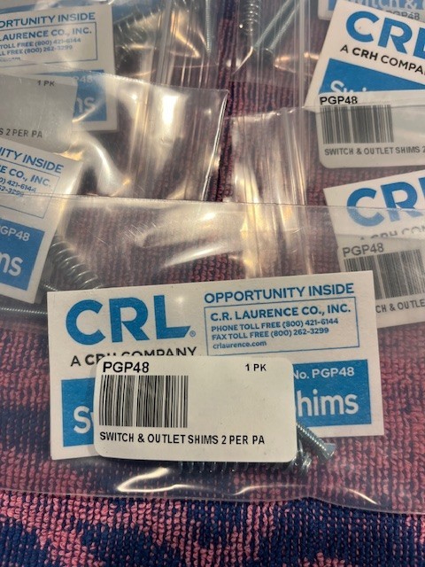 11 each CRL PGP48 Switch and Outlet Shims - Package