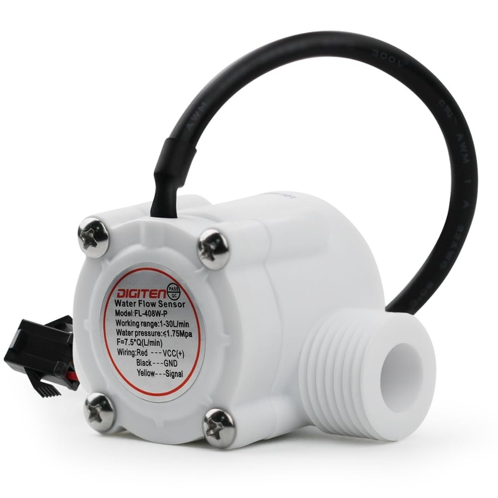 G1/2 Flow Hall Sensor, BSP Thread, 1-30L/Min Flow Meter, POM Material Counter