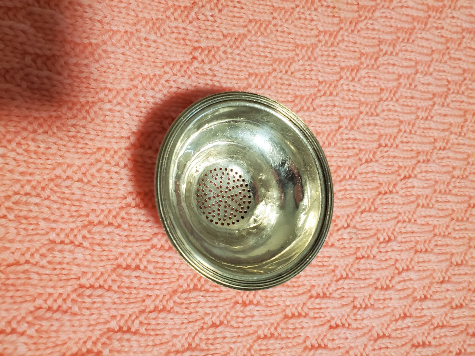 Antique Georgian Sterling Silver Wine Funnel Strainer London Hallmarked 49 Grams