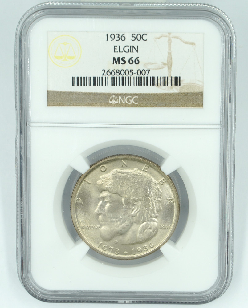 1936 NGC MS66 Elgin Commemorative Half