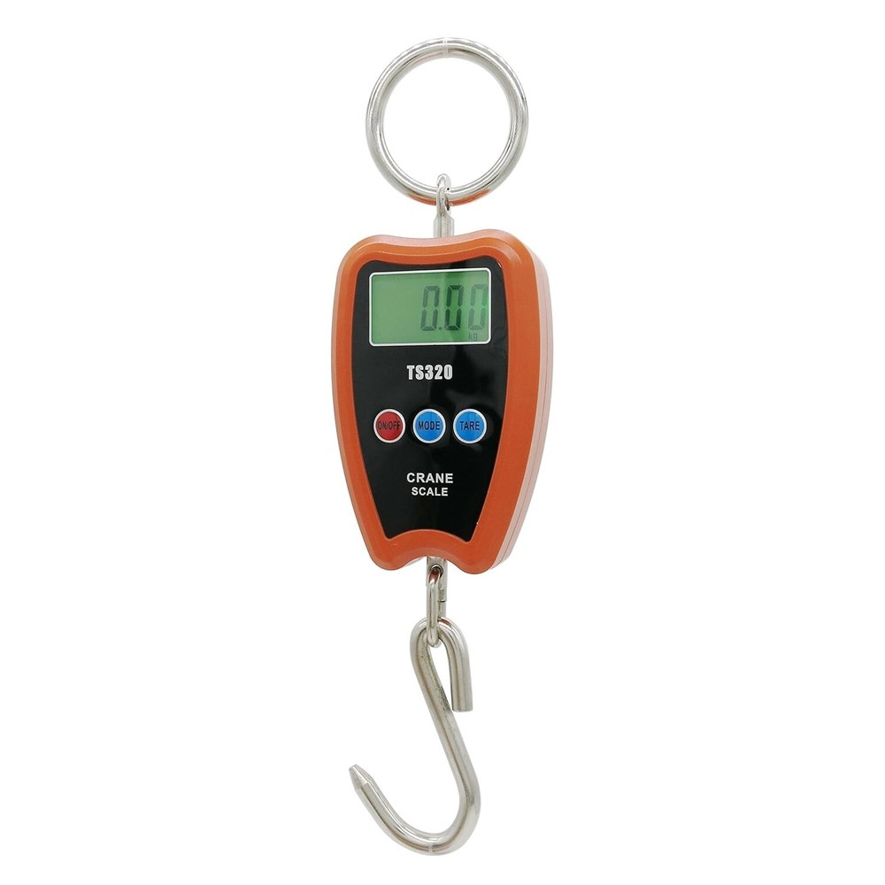 Precise Compact Crane Scale - Precision 200kg/440lbs - LED Display - Orange