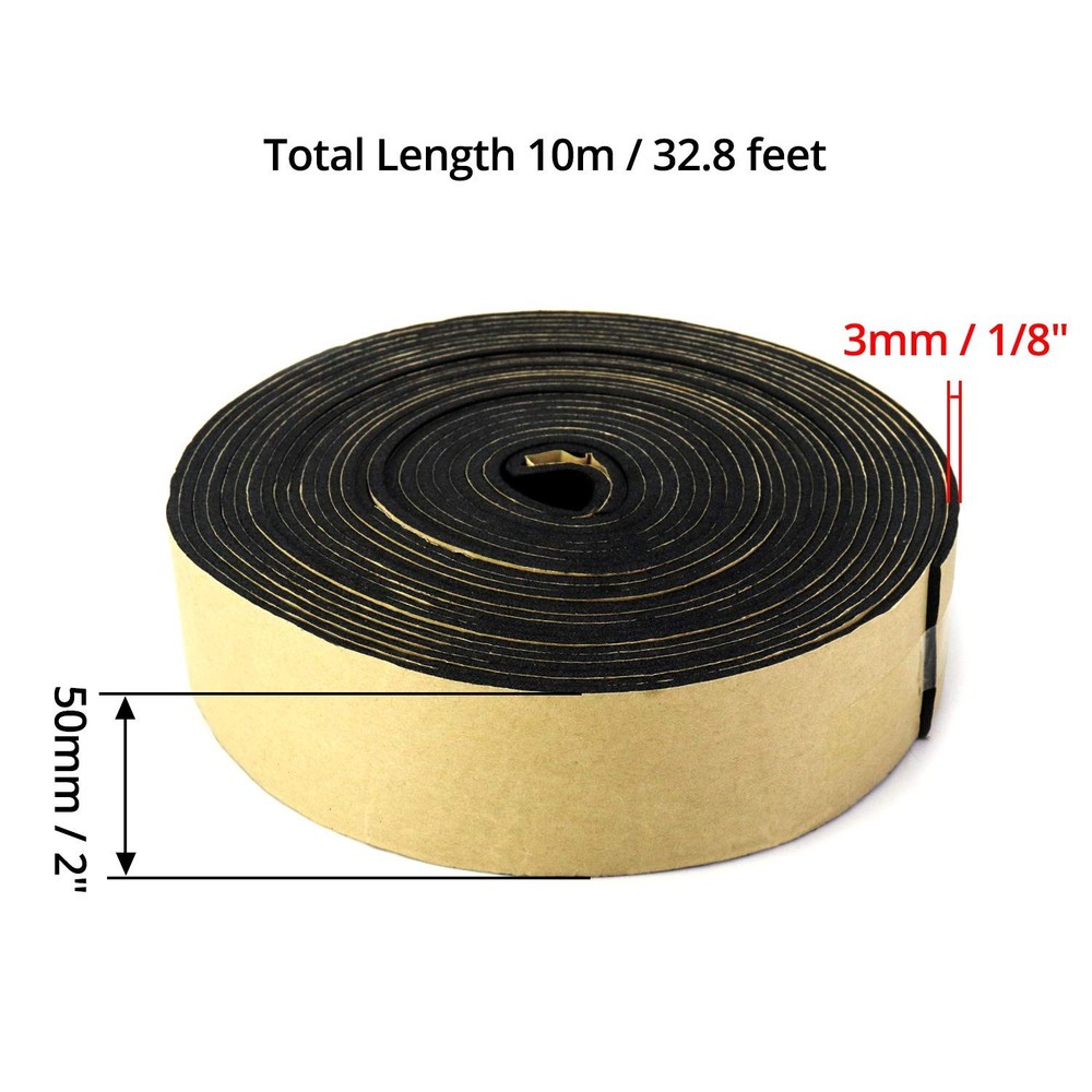 QWORK Pipe Wrap Insulation, Waterproof Foam 2" x 1/8" x 30', 1 pack