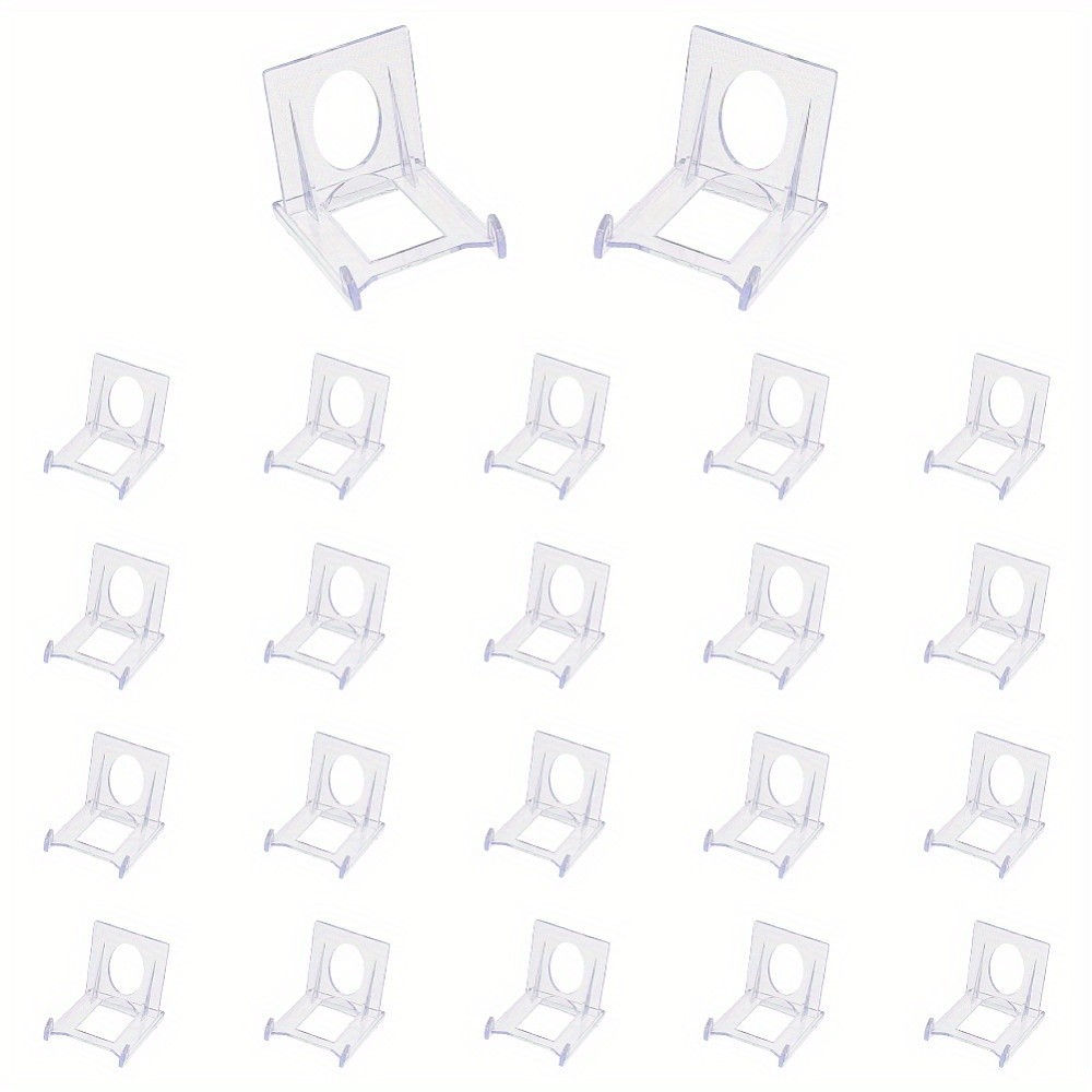 20sets Transparent Acrylic Multi-Function Display Holder Jewelry Adjustable