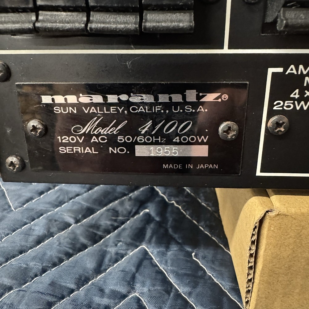 MARANTZ 4100 CONSOLE QUADRADIAL 4 AMPLIFIER - SERVICED - CLEANED - TESTED