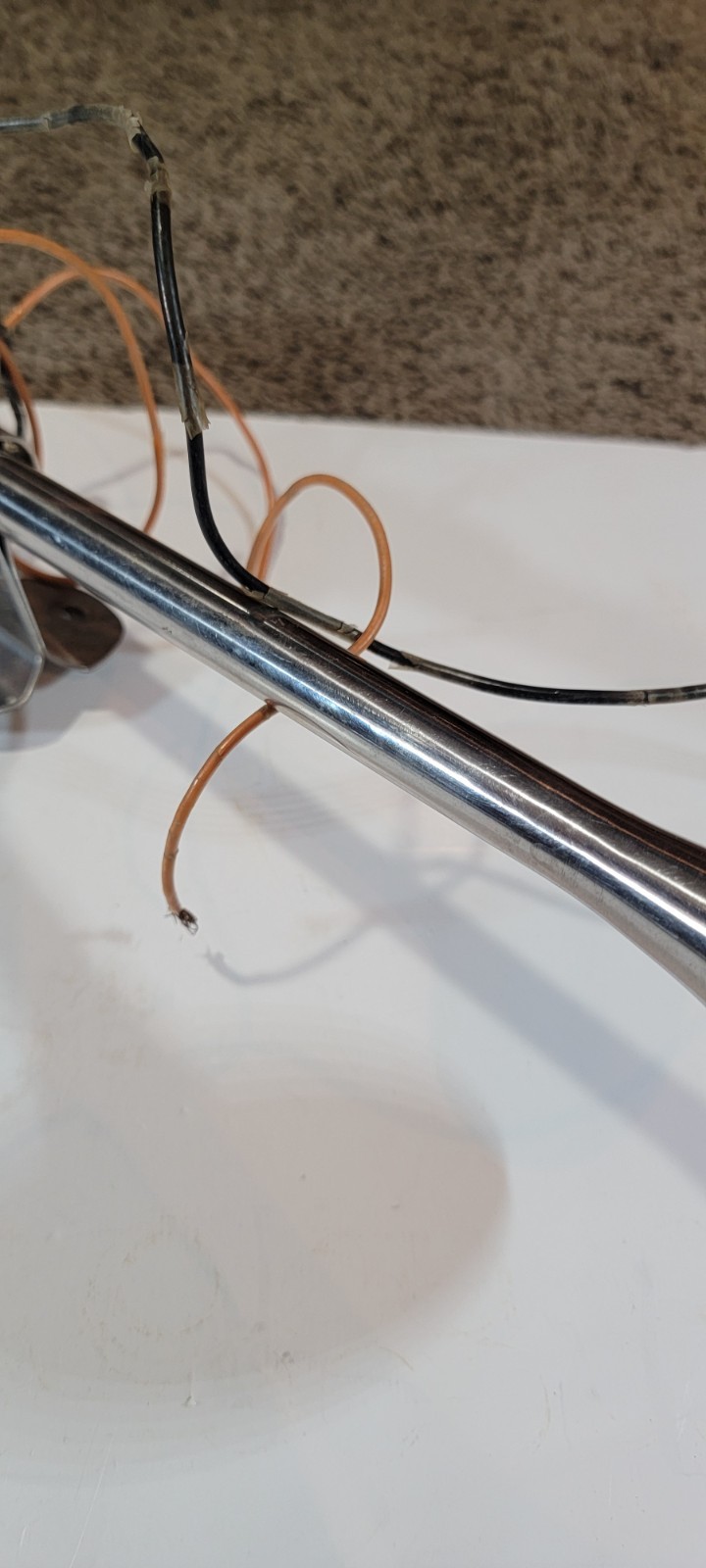 Vintage 13" Stainless Steel Single Trumpet Marine Horn 12V Made In Japan