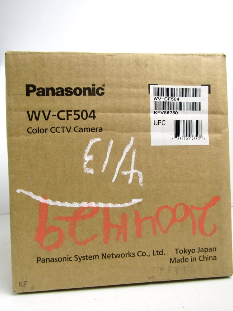PANASONIC WV-CF504 COLOR CCTV CAMERA SUPER DYNAMIC 5 FIXED DOME CAMERA - NEW