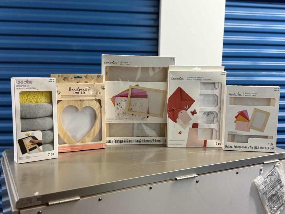 Recollections Papermaking Complete Bundle Mold Deckle Absorption Kit Templates