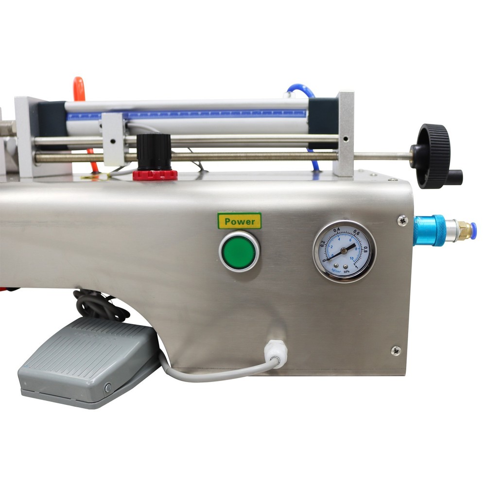 Pneumatic Paste Liquid Heating Stirring Filling Machine Single Nozzle 10-100ml