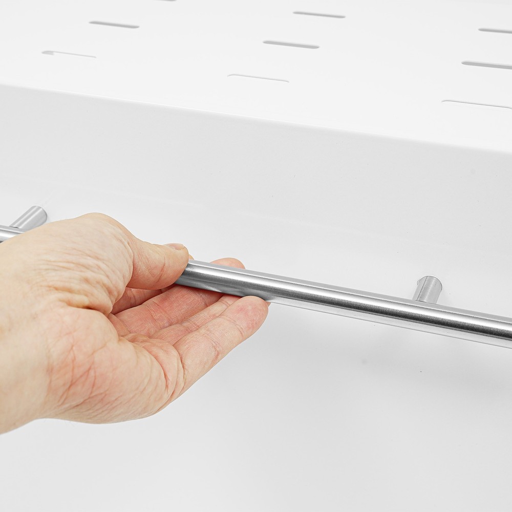 Kitchen Storage Rack with Pull-down Cover Wall Spice Organizer Under Cabinet