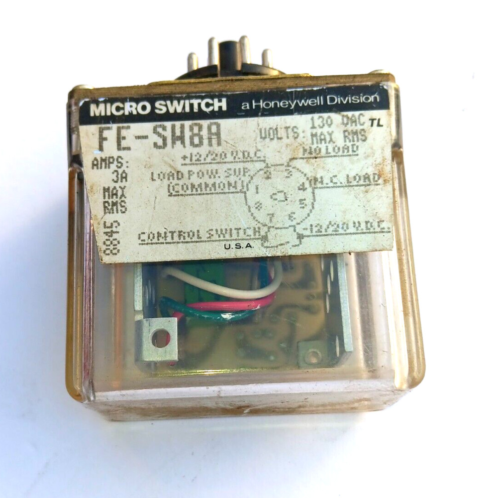 HONEYWELL MICRO SWITCH FE-SW8A SWITCH RELAY, 8 Pin