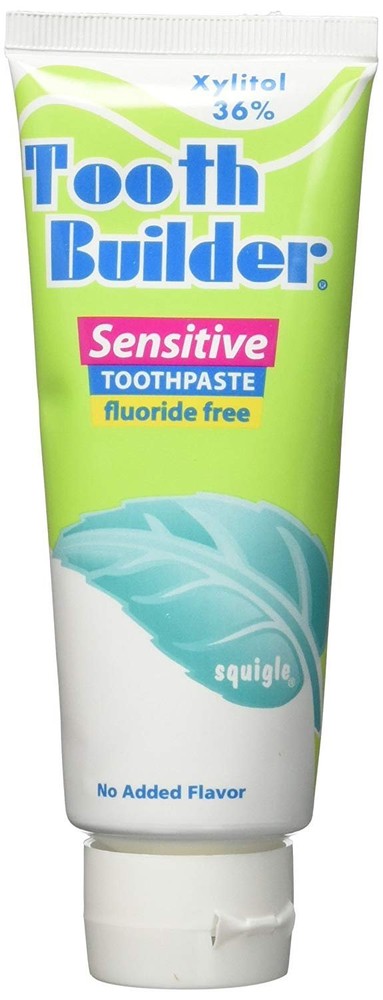 Squigle Tooth Builder Sensitive Toothpaste, Helps Prevent Canker Sores (4 oz)