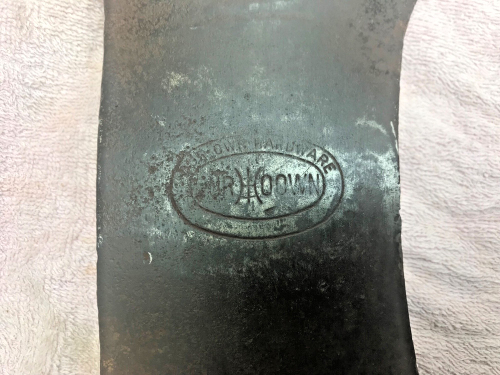Vintage Our Own Hardware Logo Double Bit Axe ax Head