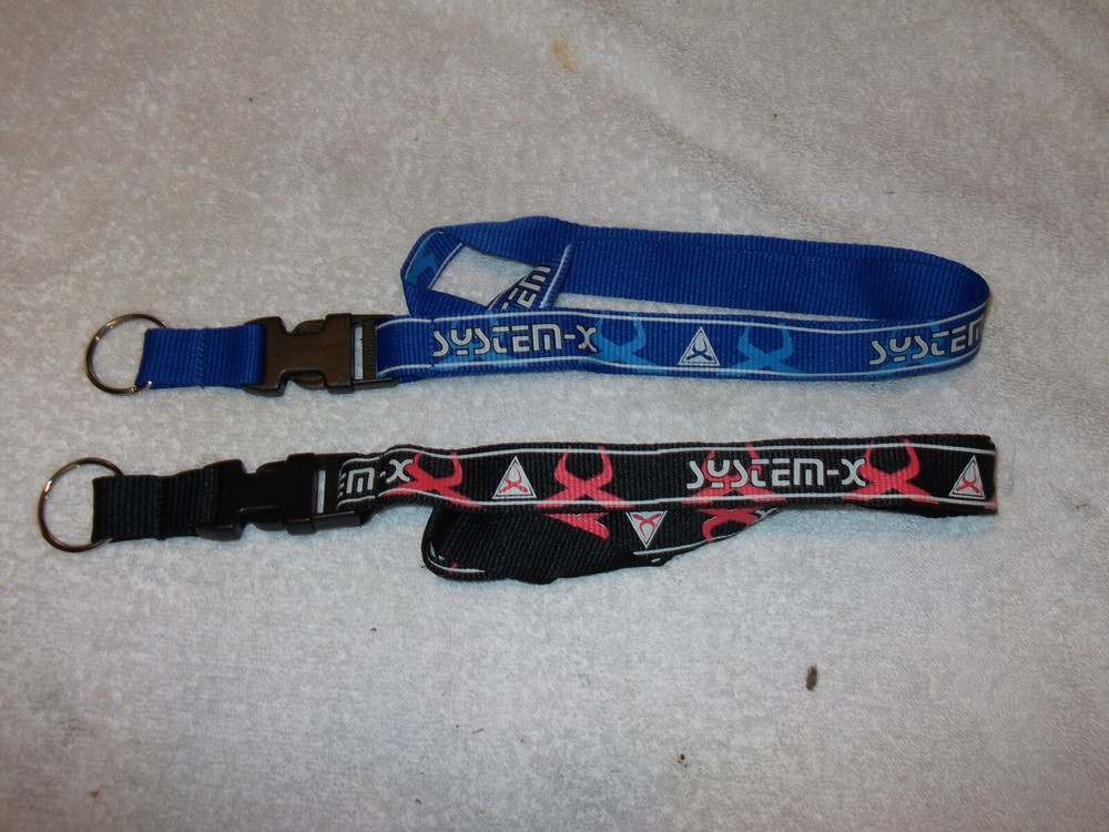 2 System X Lanyards  / Key Chains