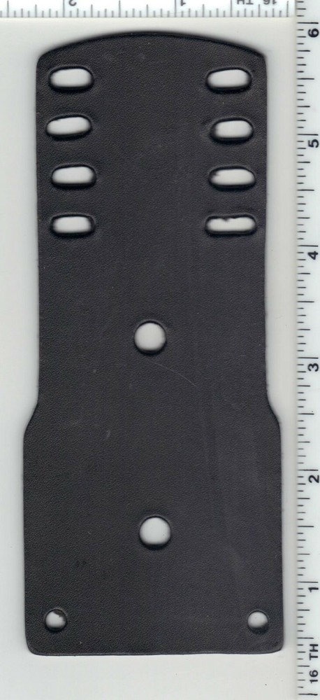 Multi-Use Leather Backer holds Shield/Nameplate/4-Citation Bars