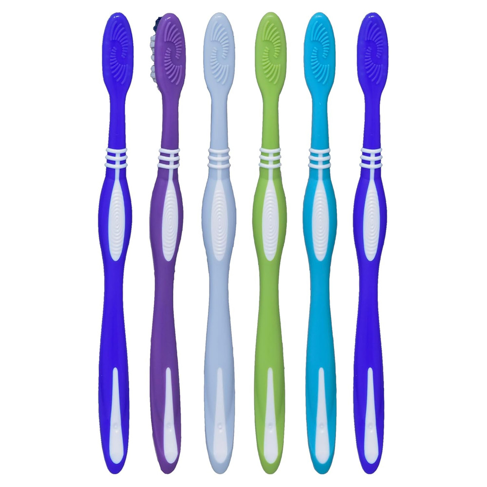 Toothbrush Dual Clean, Medium, 6 Count