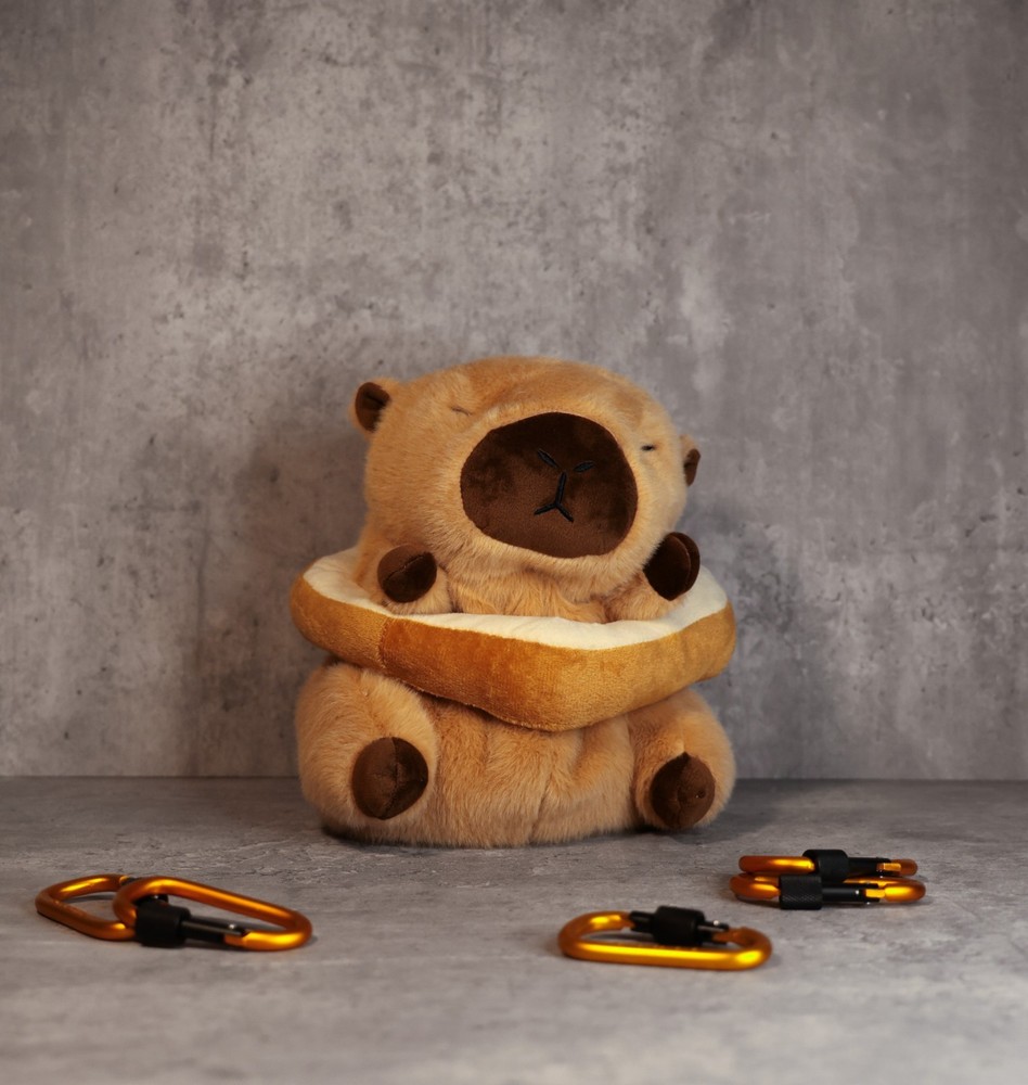 Capybara Donut Chalk Bag | Plush Rock Climbing Accessory
