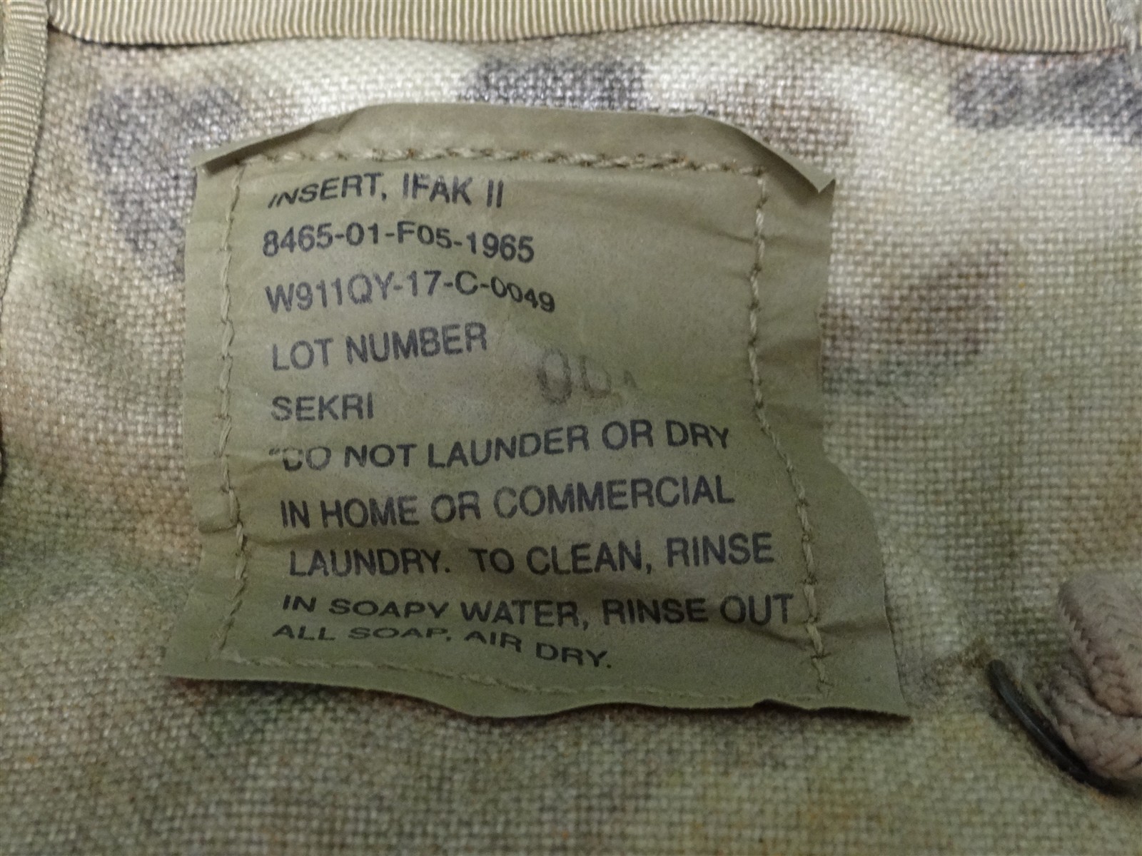 Empty US Army Multicam/OCP IFAK II Pouch W/ Insert & 2 Tourniquet Molle Pouches