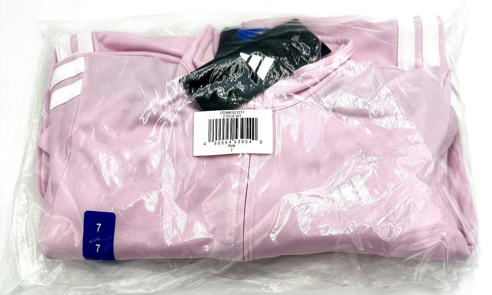 adidas Kids Jacket and Pants 2-piece set Pink Size 7