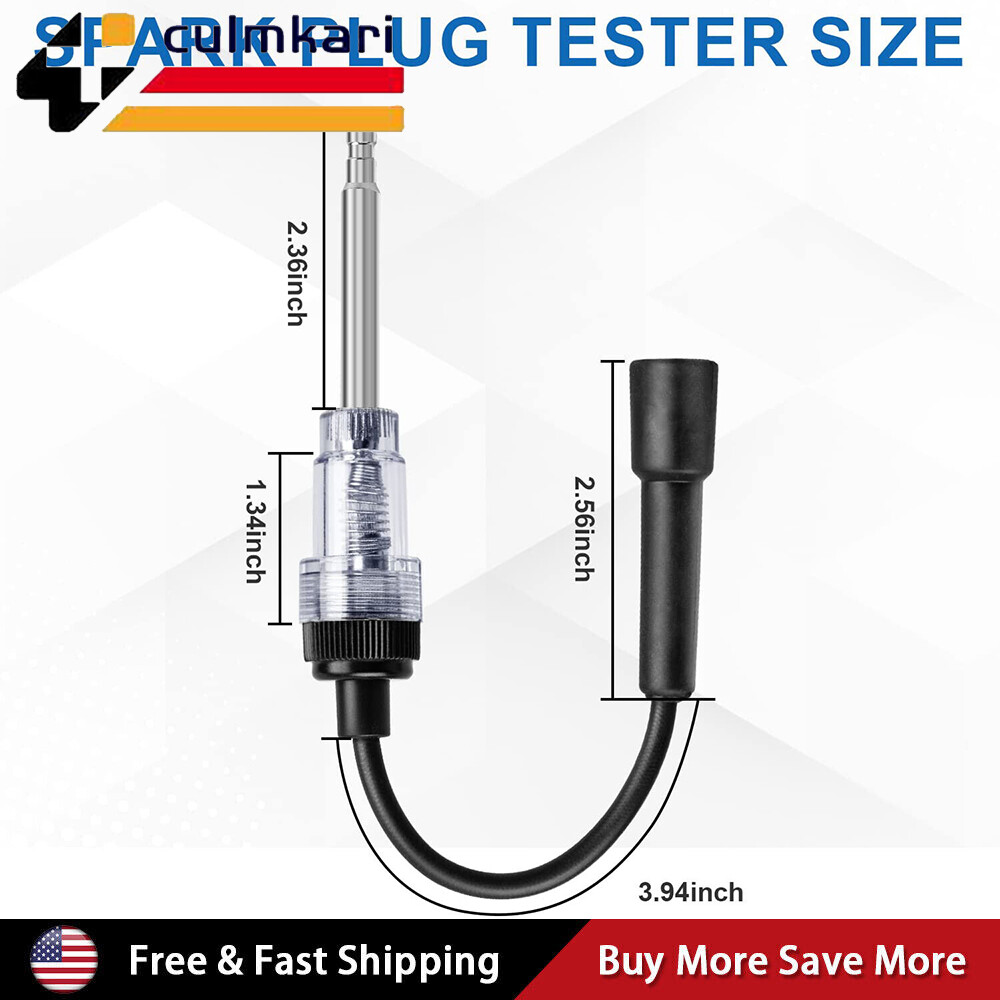 2PCS Inline Spark Plug Testers, Small Armature Diagnostic Detector Tool for Car