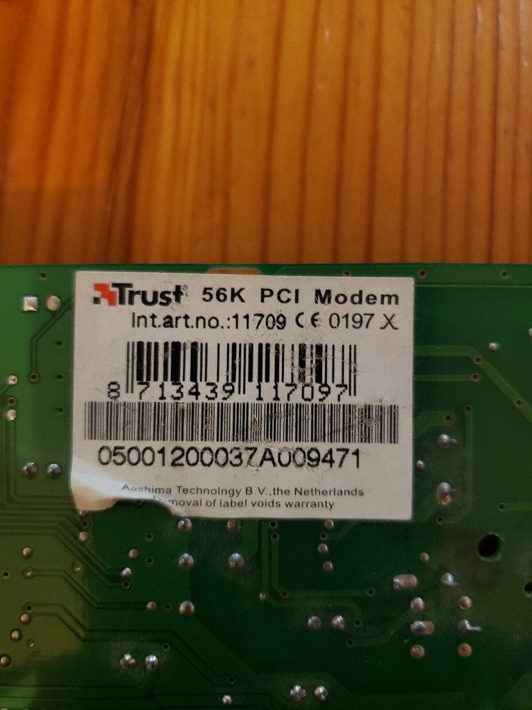 Trust 56K PCI modem Rev.X2
