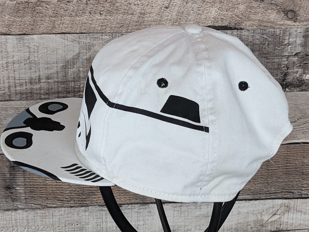 Star Wars Storm Trooper White Adjustable Snapback Cap Hat One Size