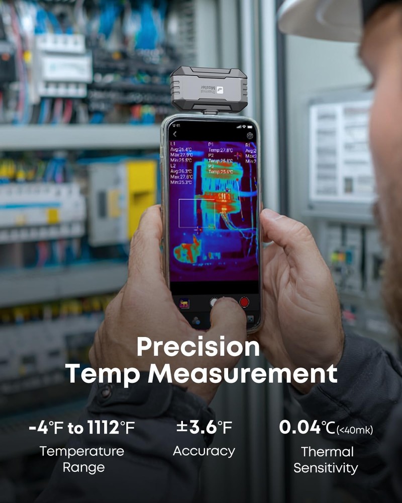 P1 - Thermal Camera for Type-C iPhone & Android, 320x240 Super Resolution Inf...