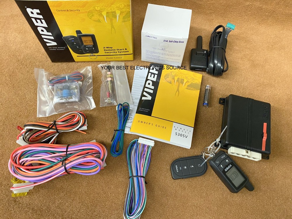 NEW Viper 5305V 2-Way  Remote Start & Vehicle Security System, LCD Remote w/ DB3