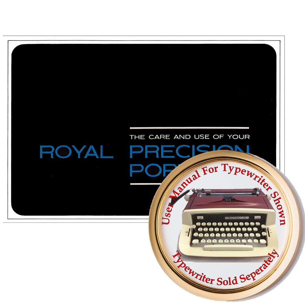 Royal Custom III Typewriter User Instruction Manual