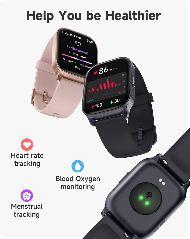 Smart Watch for Men Women, Smartwatch Compatible Android and Ios Phone, Answer/M