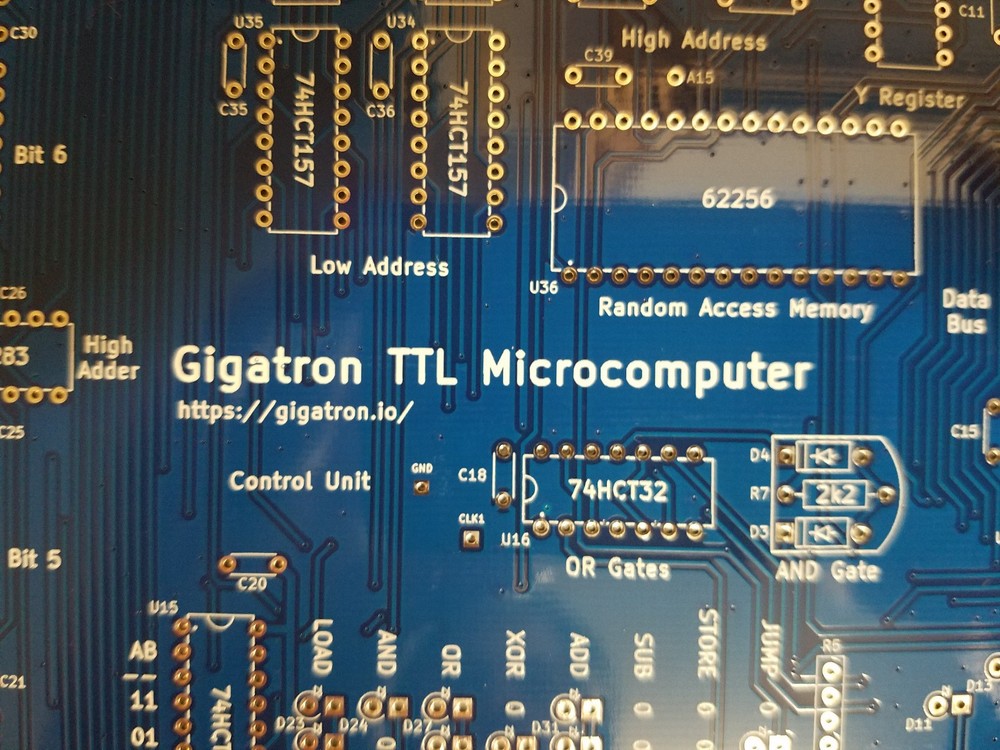 Gigatron TTL Microcomputer, DIY Hardware Project, PCB ONLY, US Seller