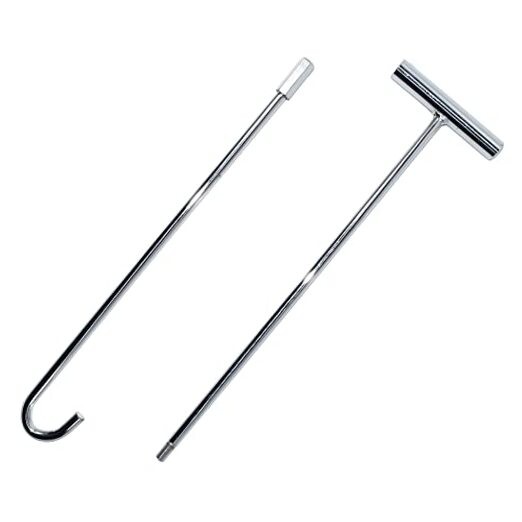 32 inches 5th Wheel pin Puller Hook Solid Steel Chrome Plated Wheel pin Puller
