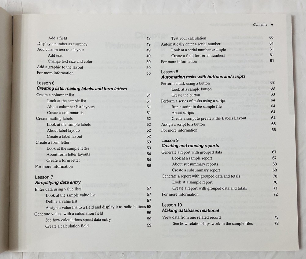 File Maker Pro 6 Getting Started Guide | Vintage User Manual Only | No Software