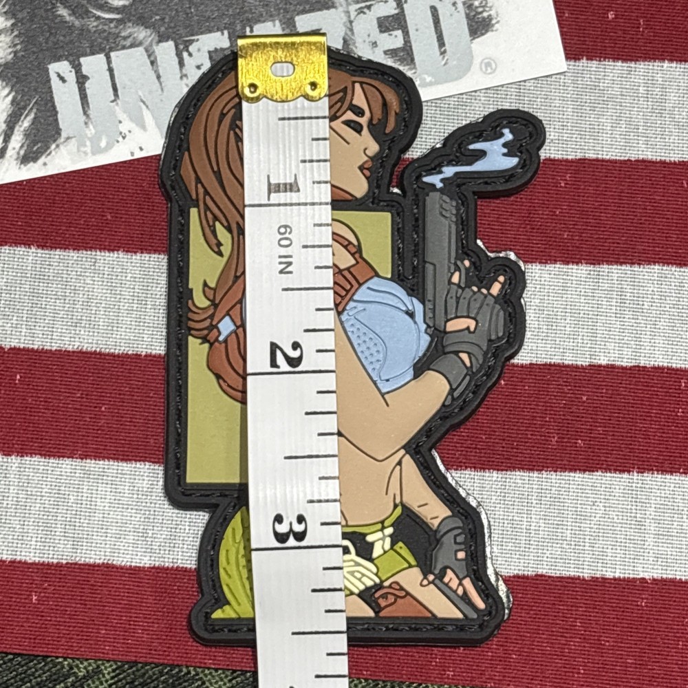 PvC 3D Smokin Hot Barrel Morale Tactical Hook And Loop Patch 2x3.5”