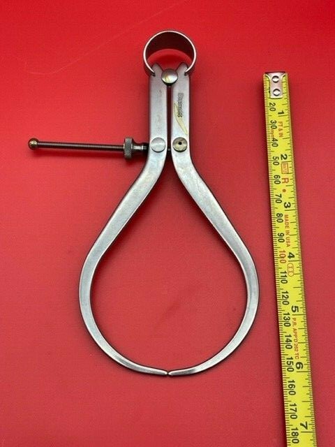 Starrett 79A-6 Yankee Spring-Type Outside Caliper, Solid Nut, 6" IN STOCK