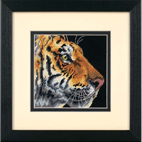 Dimensions Needlepoint Kit -  Tiger Profile