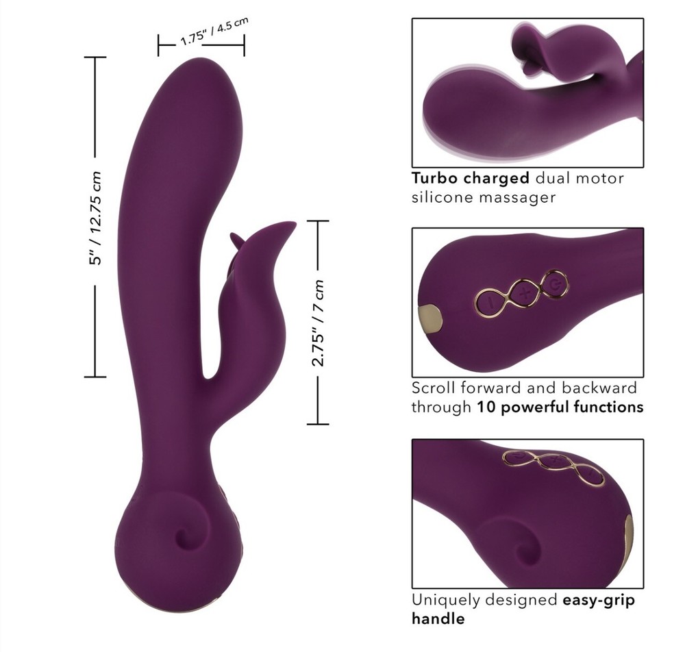 Obsession Fantasy Vibrating Dildo With Clitoral Stimulator