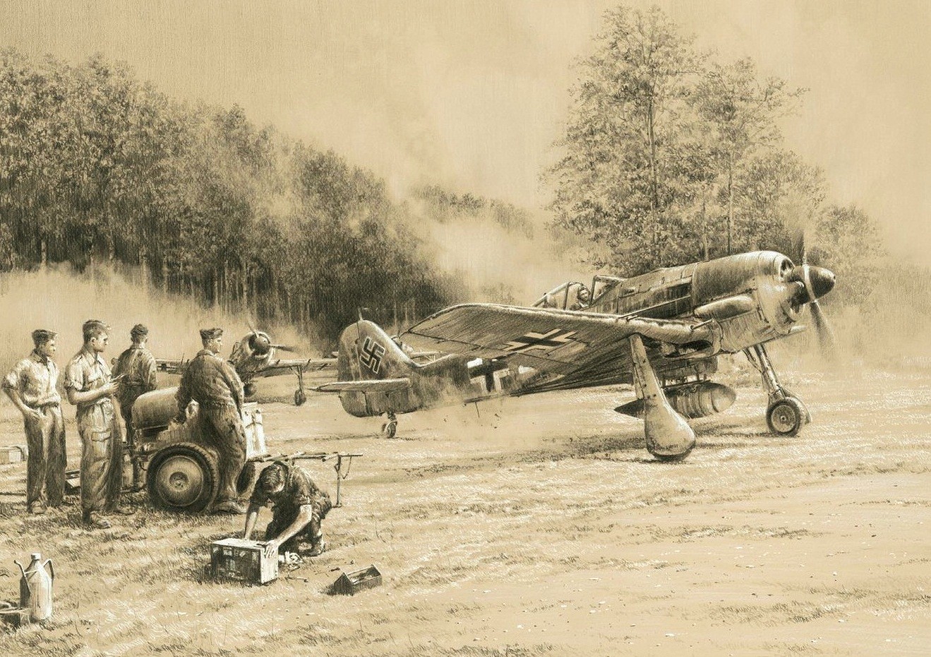 Breaking Cover by Robert Taylor signed by WWII Luftwaffe Fw190 Pilots