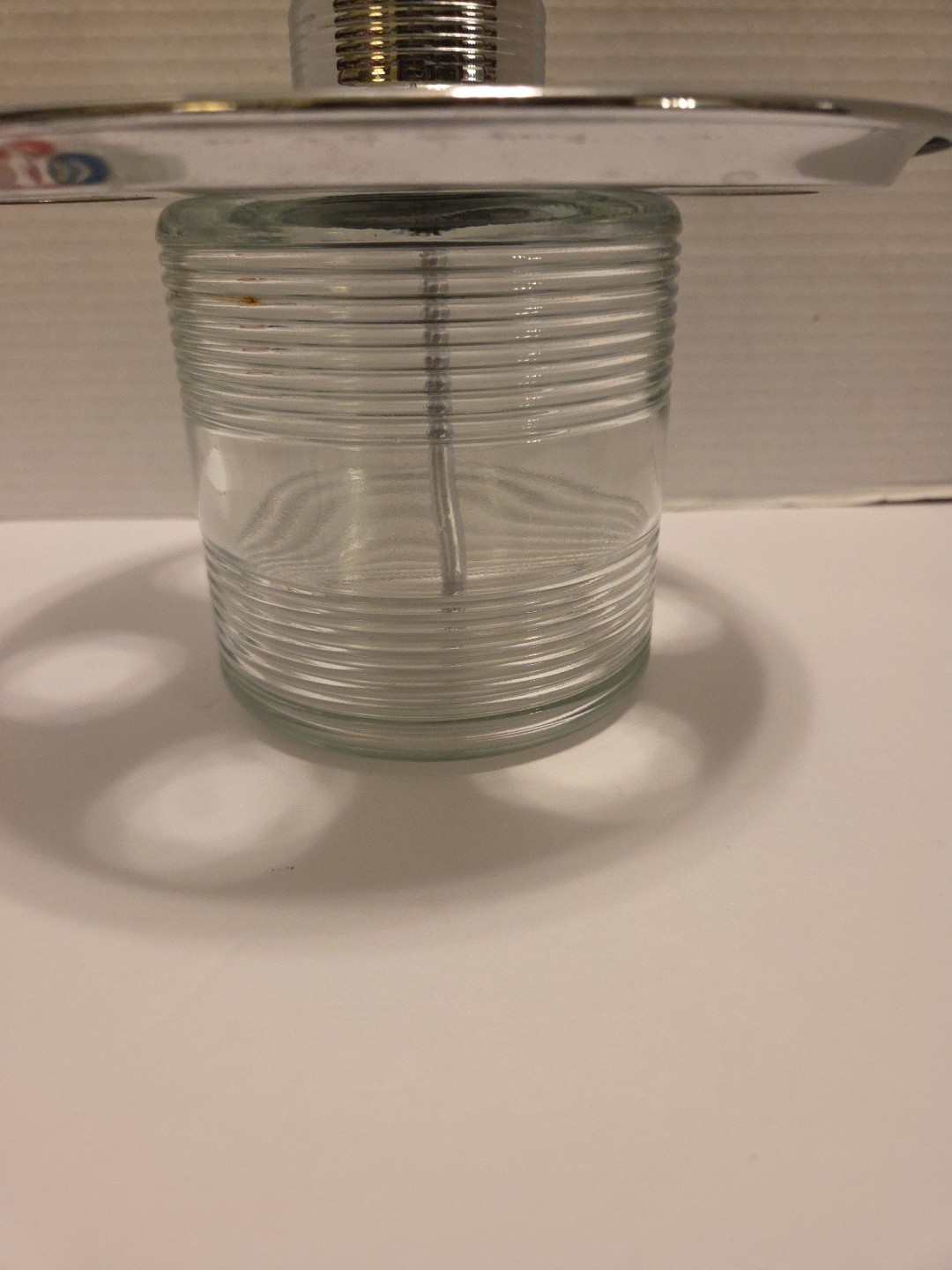 Vintage Art Deco Chrome Liquor Dispenser Pump & 6 Shot Glasses!