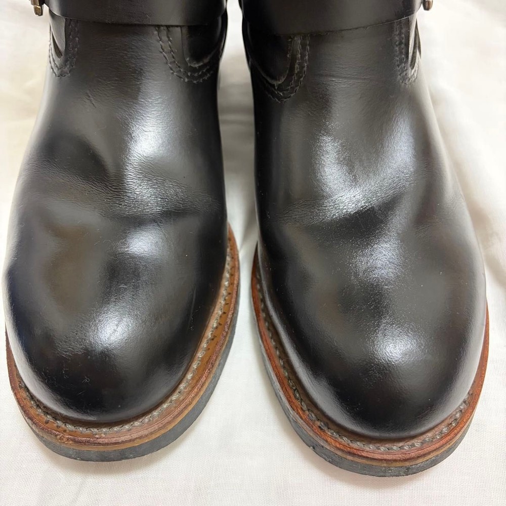RedWIng Boots 2268 Leather Black Engineer Boots Size8D