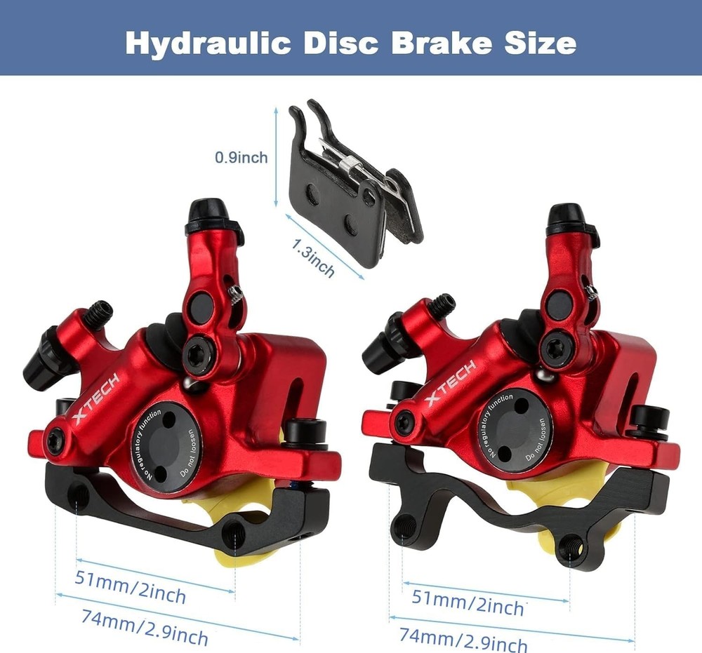HB-100 Line Pulling Brake Calipers MTB 2PCS Red