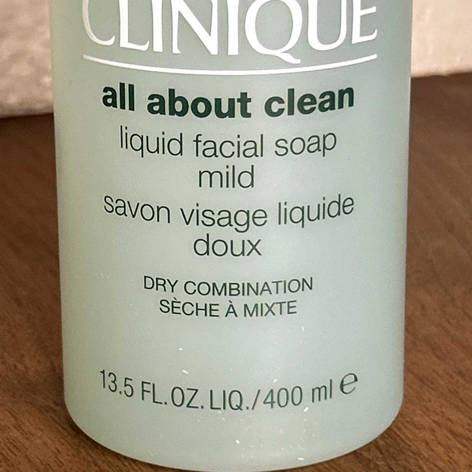 Clinique All About Clean Liquid Facial Soap Mild 13.5 Oz/400ml Jumbo Size NEW