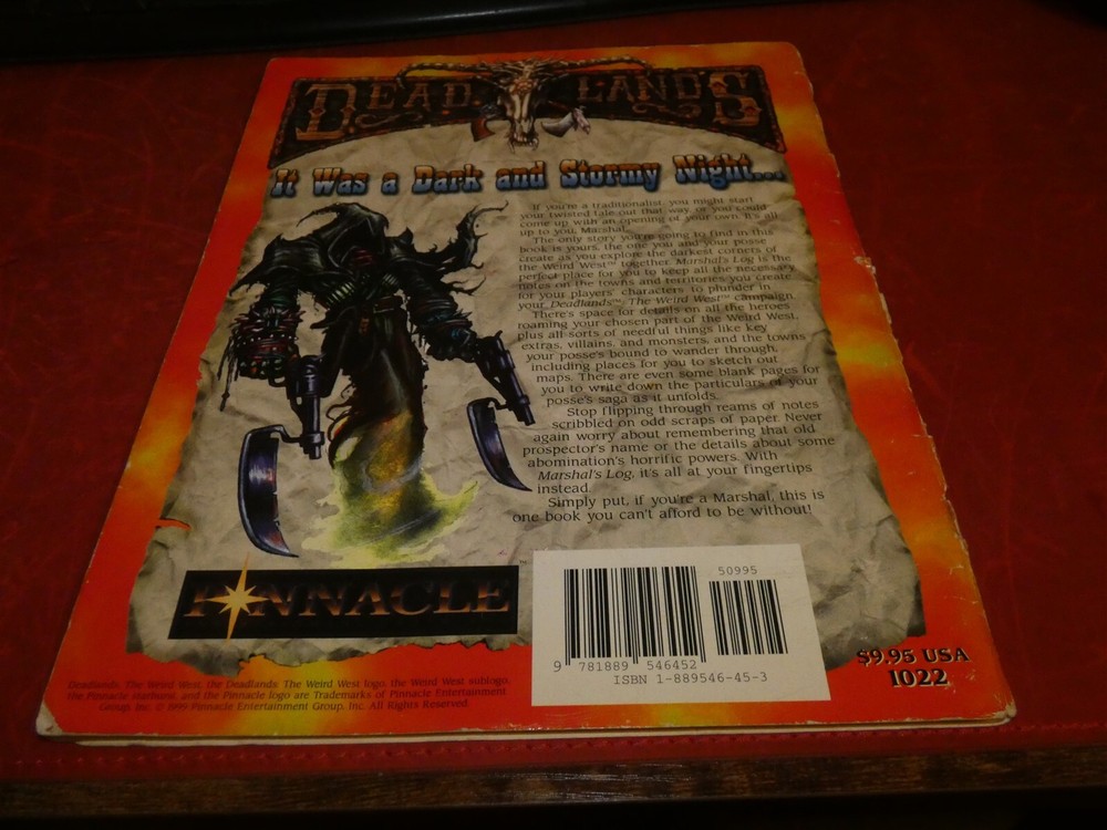Deadlands 1022: Marshal's Log - used