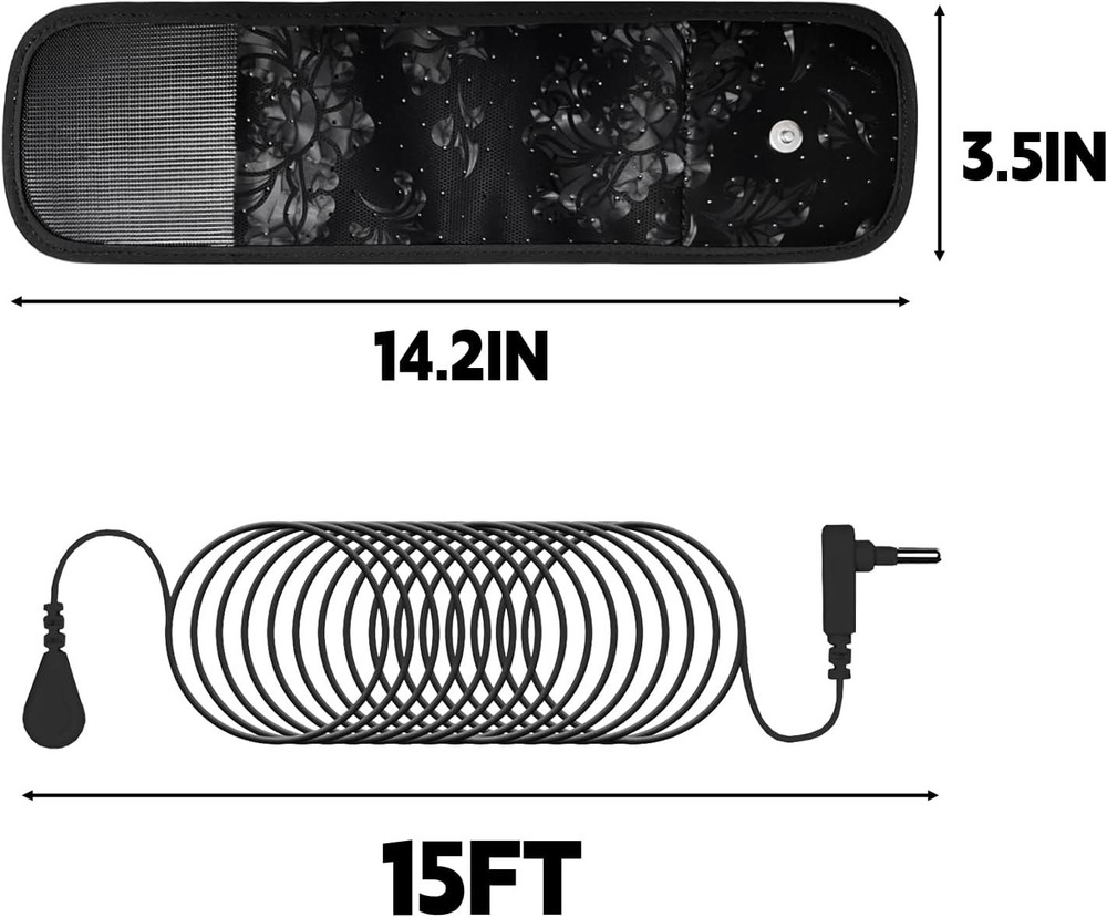 Adjustable Grounding Wrist Strap with 15ft Cord - For a Better Sleep Experience