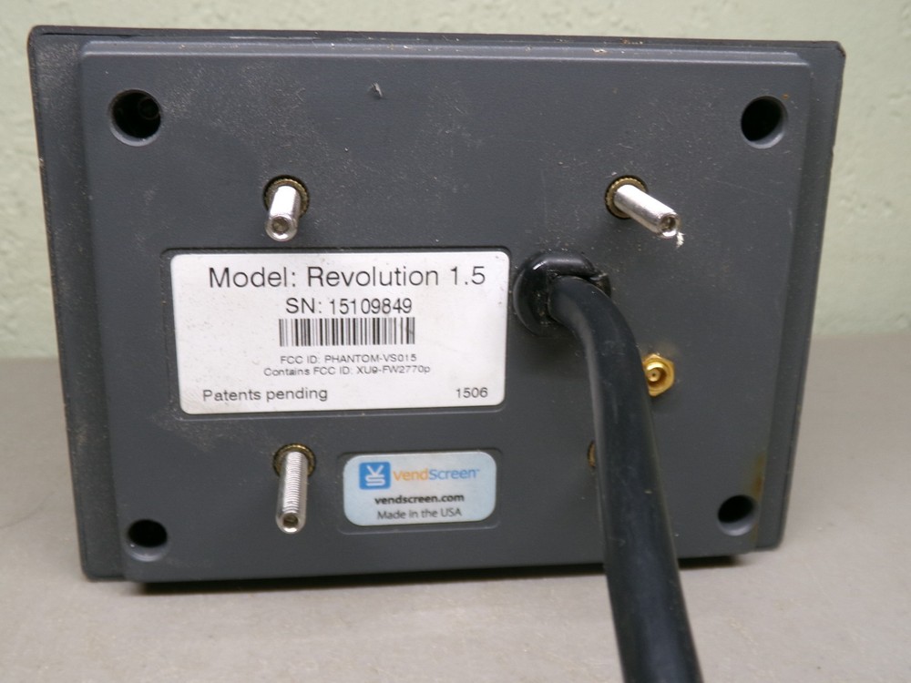 VENDSCREEN REVOLUTION 1.5 TOUCH SCREEN CREDIT CARD READER FOR VENDING MACHINE