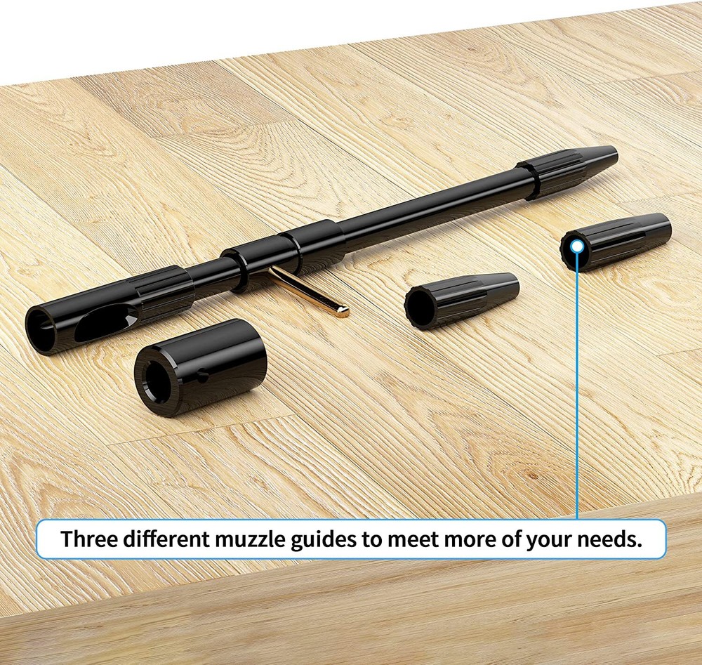 Bore Guides Kit with 3 Muzzle Guides for Firearm Cleaning, Universal Bore Guides