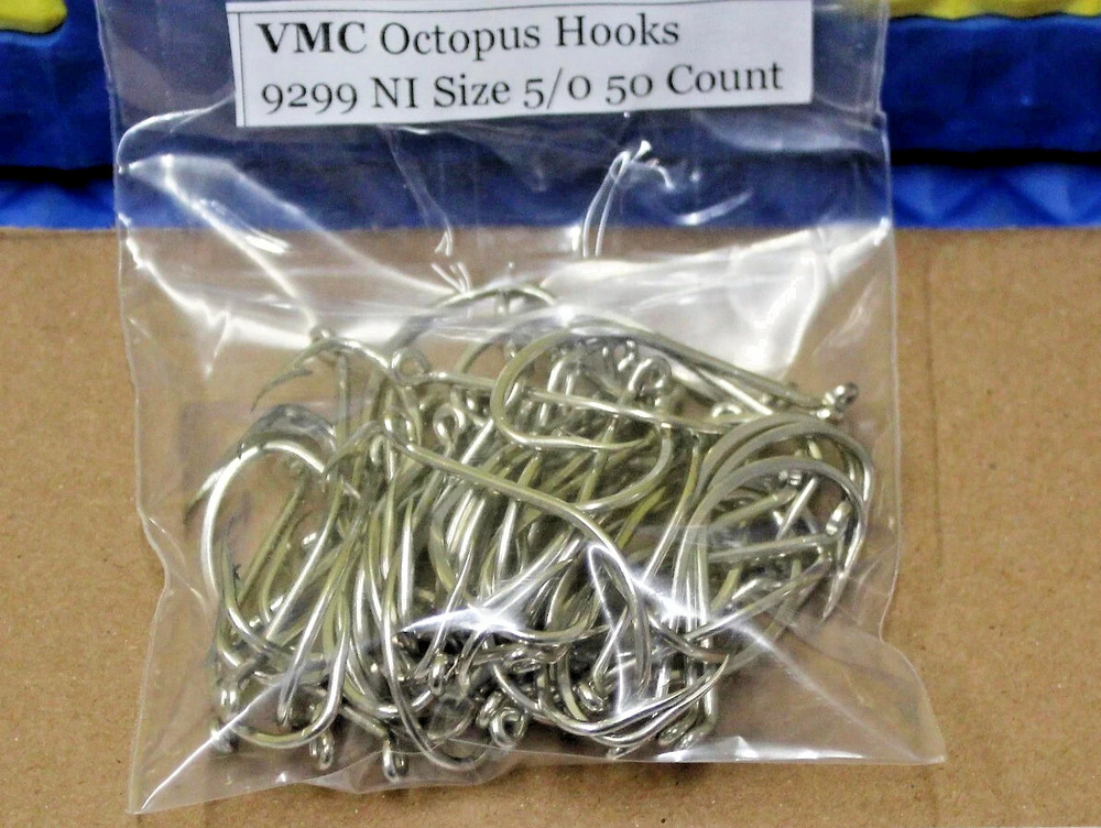 VMC Octopus Hook 9299 NI Size 5/0 50 Count