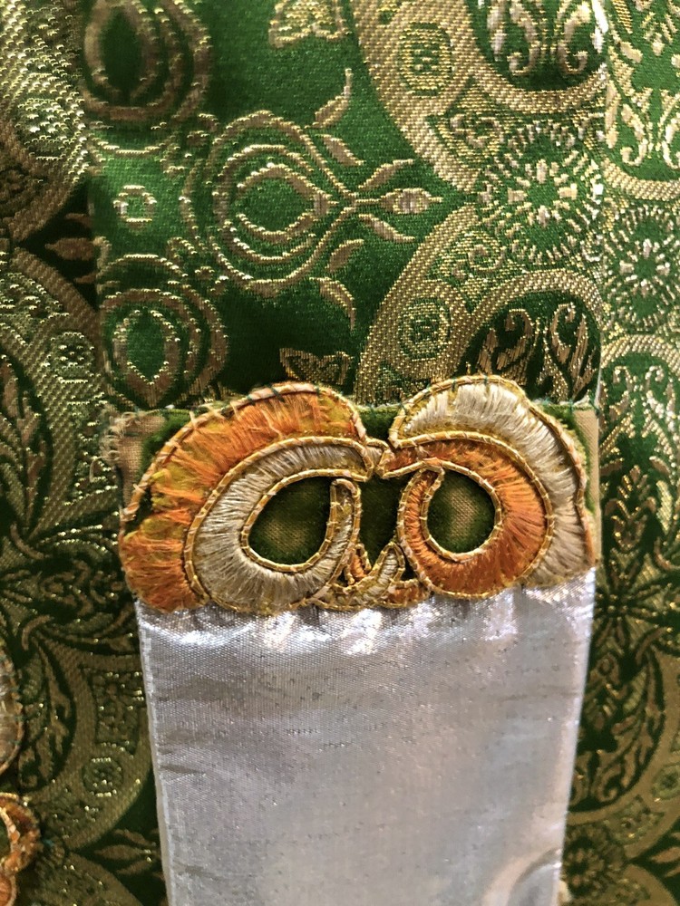 Green Gothic Style Holy Trinity Vestment
