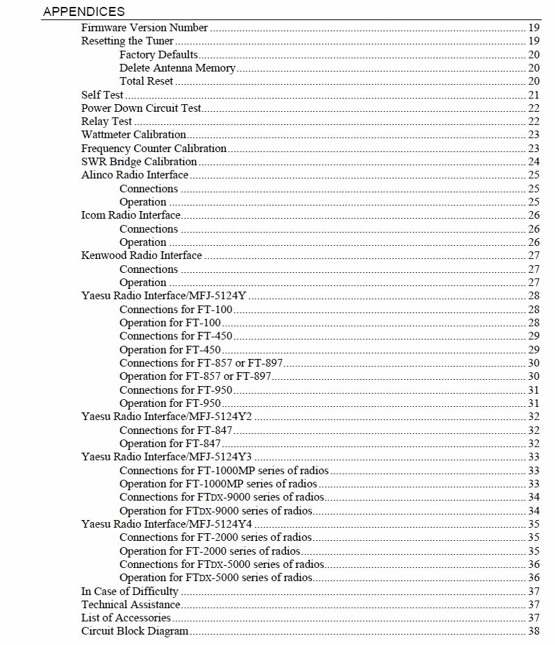 MFJ 994B Intellituner, Automatic Antenna Tuner Operating & Instruction Manual