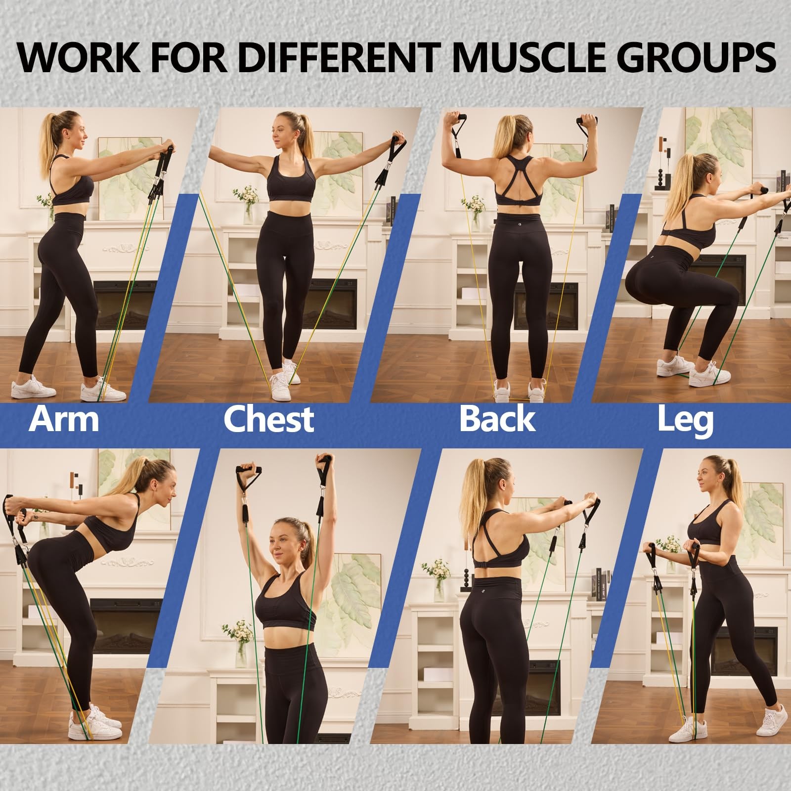 Resistance Bands,Exercise Bands,Grip Strength Trainer,Resistance Bands for Wo...